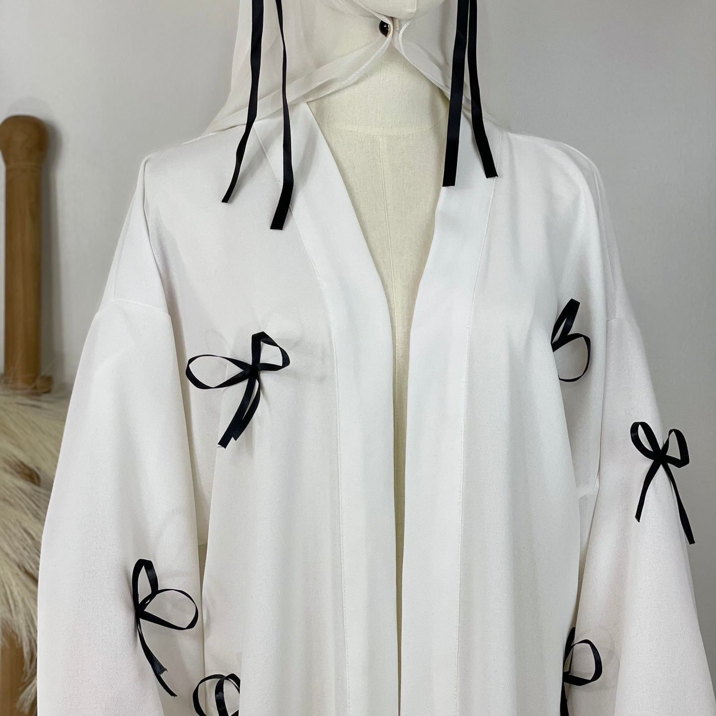 Elegant & Modest Abaya with Bows – Stylish & Comfortable Modest Fashion for Every Occasion