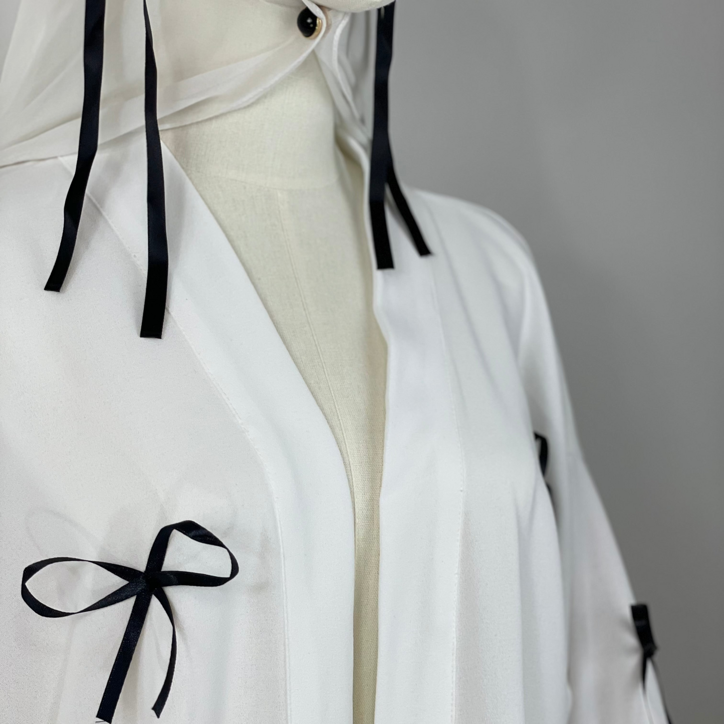 Elegant & Modest Abaya with Bows – Stylish & Comfortable Modest Fashion for Every Occasion