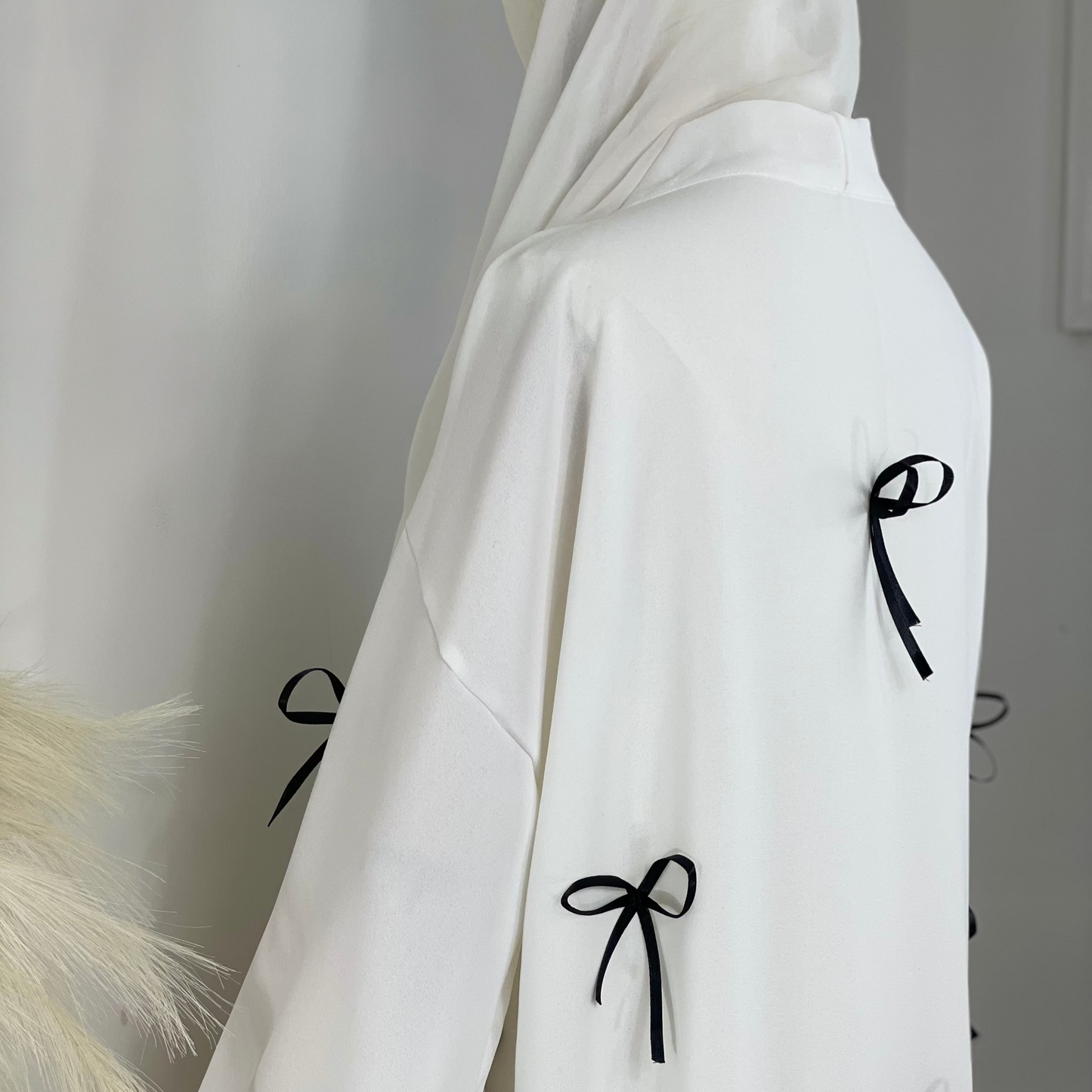 Elegant & Modest Abaya with Bows – Stylish & Comfortable Modest Fashion for Every Occasion