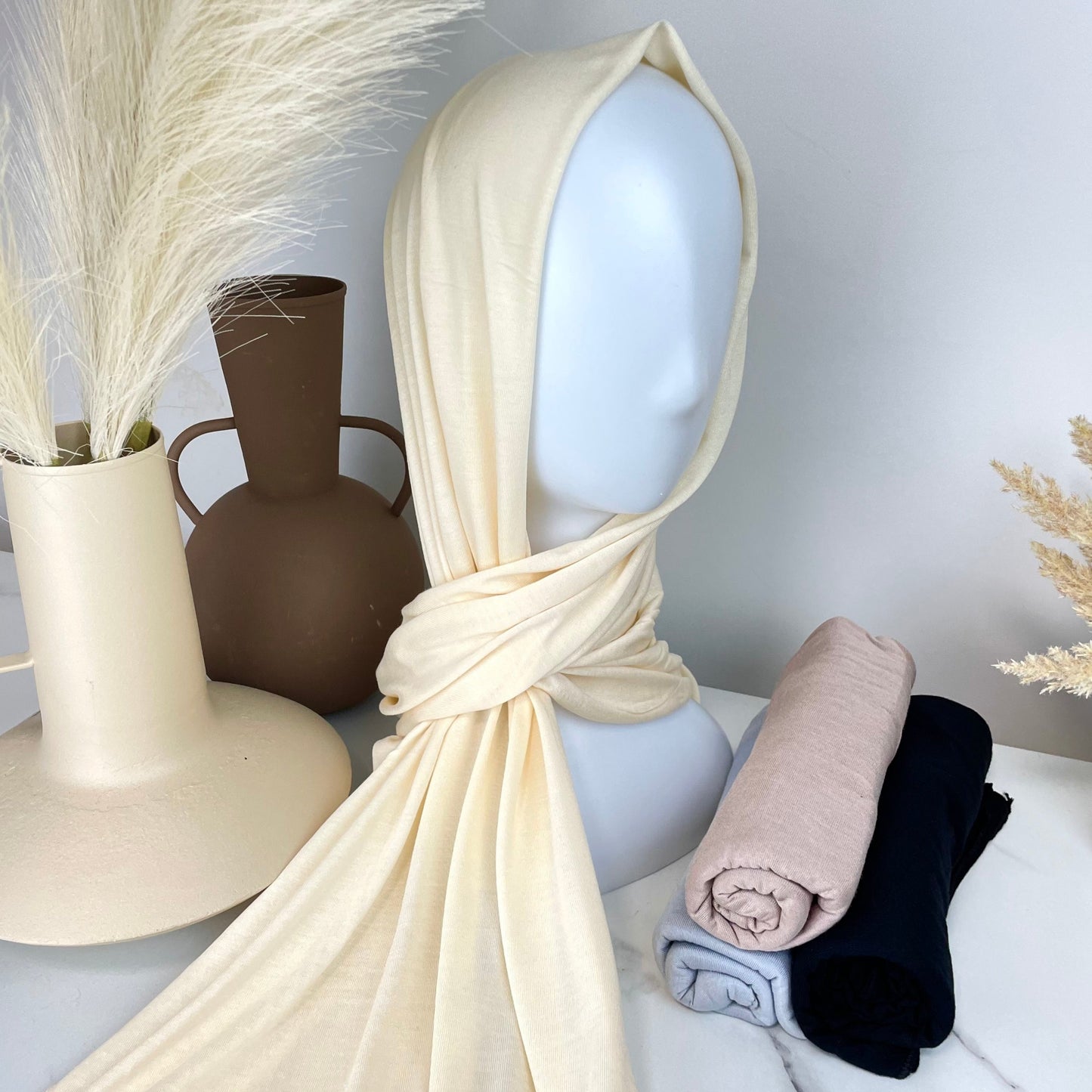 Soft & Stretchy Jersey Hijab | Beige
