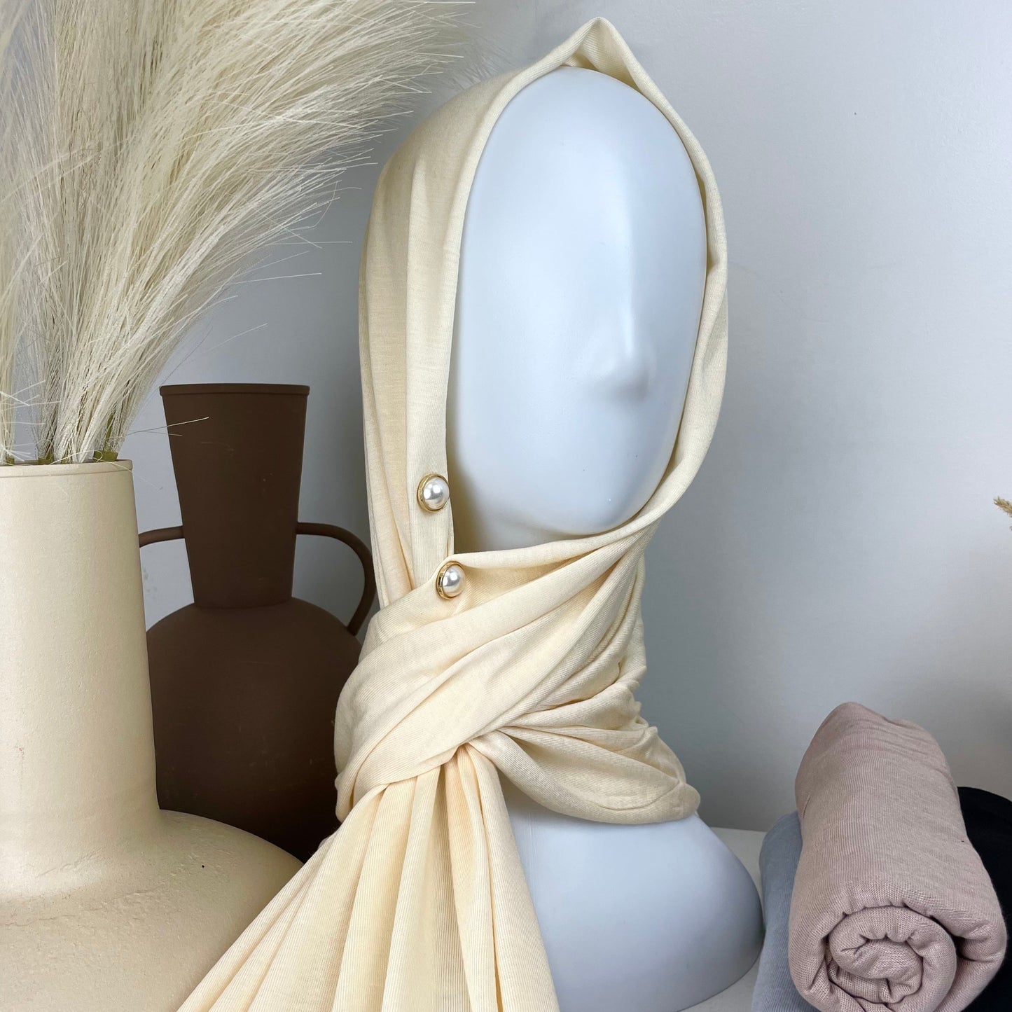 Soft & Stretchy Jersey Hijab | Beige
