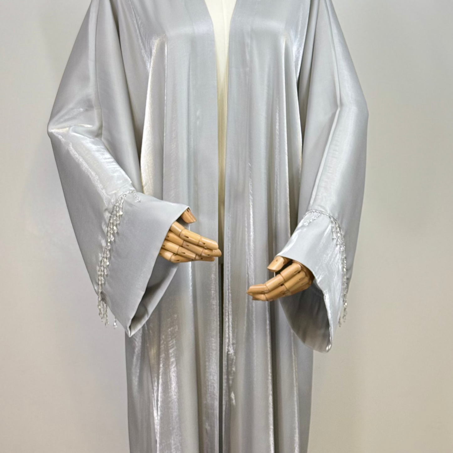 Elegant & Modest Luxury Taffeta-Organza Abaya with Beads – Perfect for Every Occasion | Sterling Whisper
