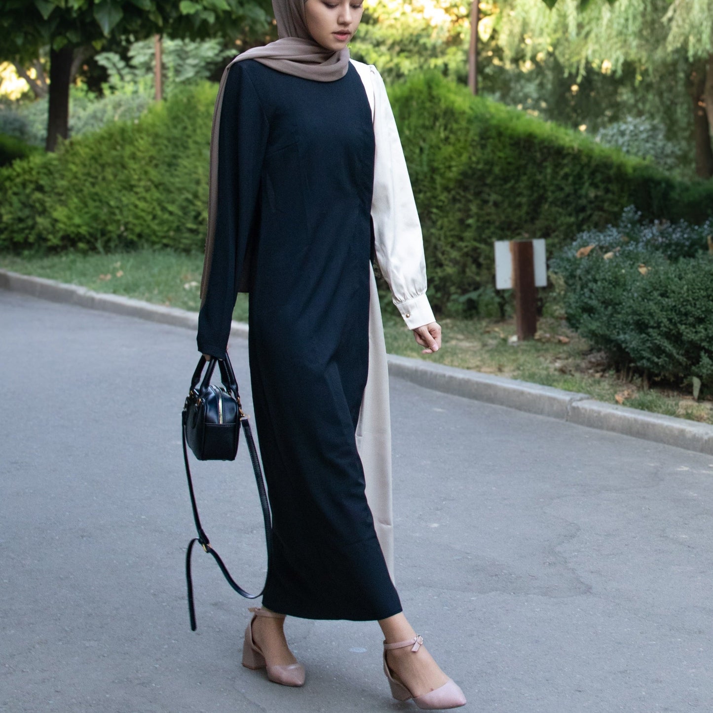 Two-tone dress
