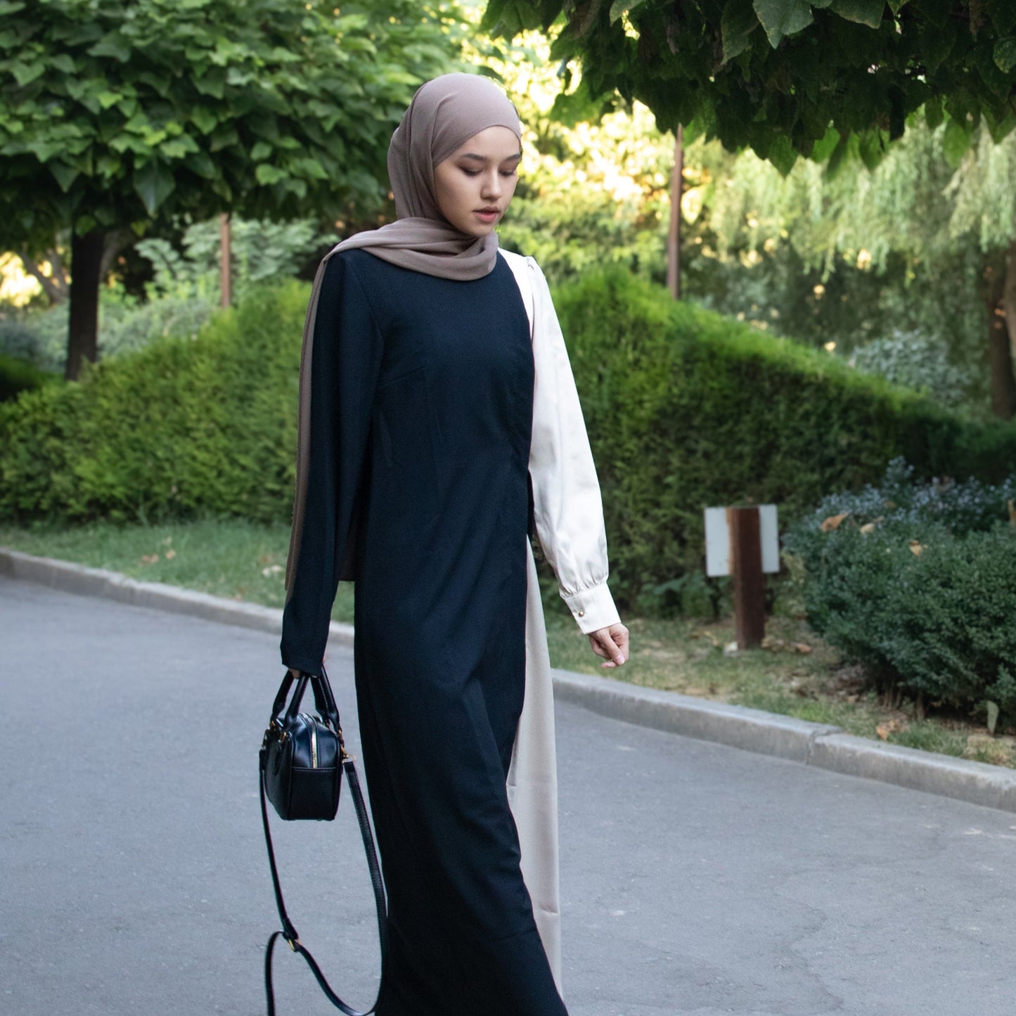 Two-tone dress