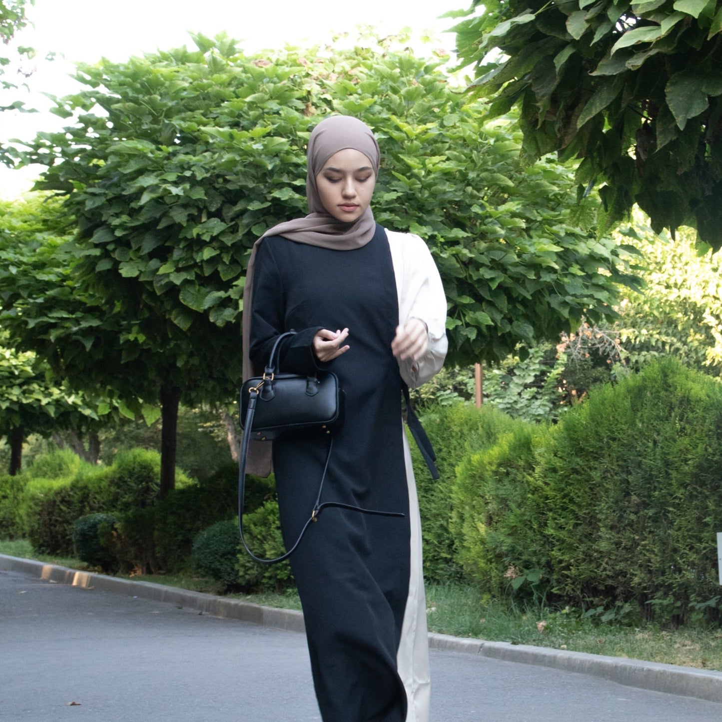 Two-tone dress
