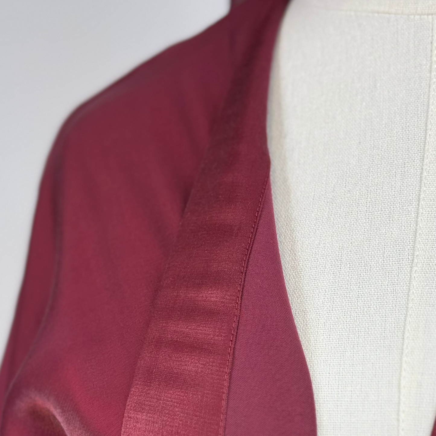 Elegant & Modest Luxury Taffeta-Organza Abaya with Beads – Perfect for Every Occasion | Royal Burgundy