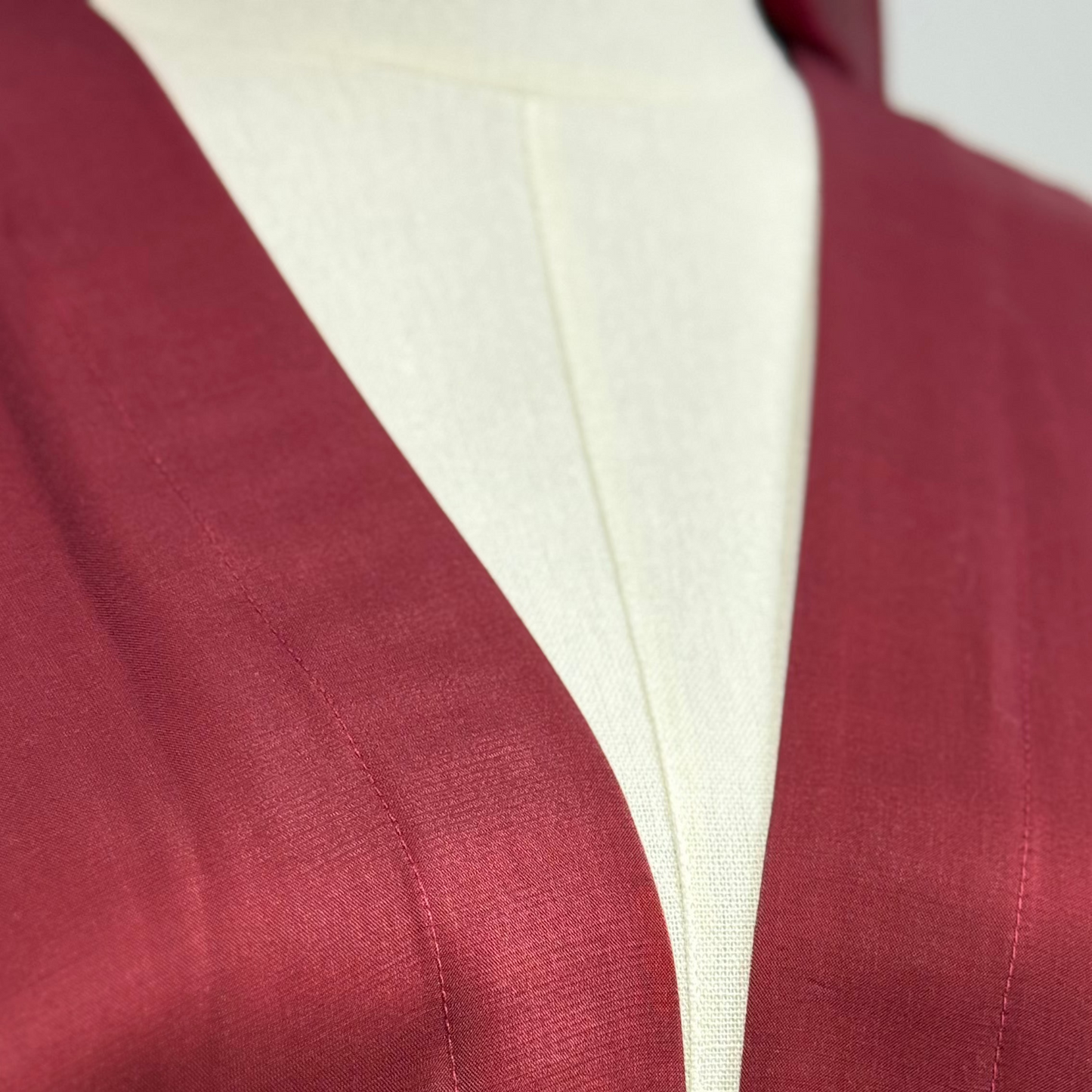 Elegant & Modest Luxury Taffeta-Organza Abaya with Beads – Perfect for Every Occasion | Royal Burgundy